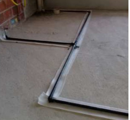 Instalação de rede de gás em aço galvanizado executada pela Solution